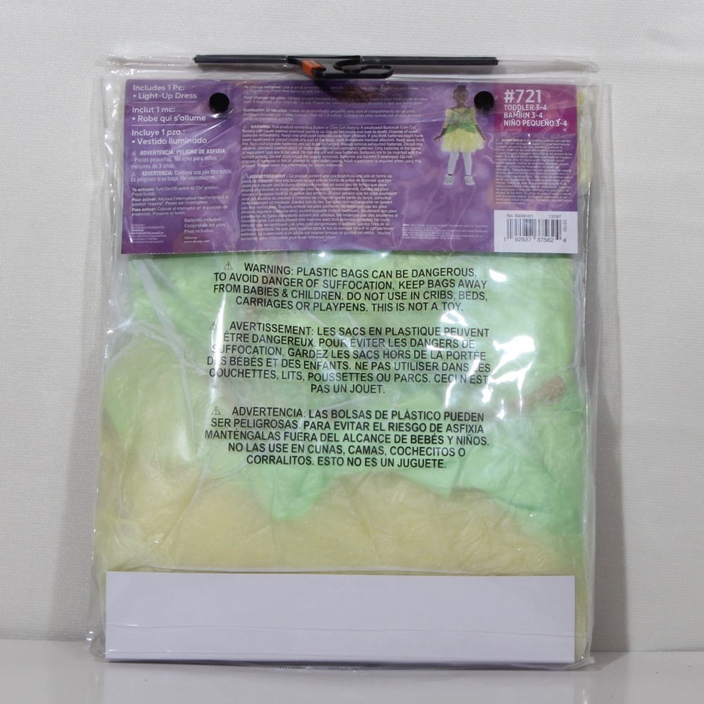 Disney Princess Tiana Light-Up Costume NWT - Picture 2 of 2
